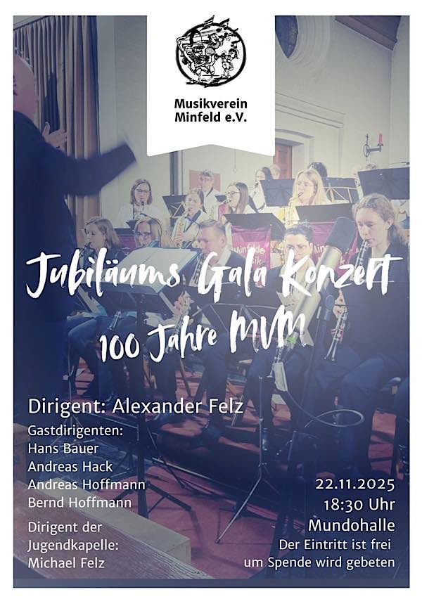 Jubiläums Gala Konzert im November 2025 in Minfeld