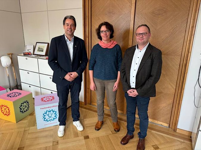 OB Dr. Nicolas Meyer, Christine Freund und Dr. Matthias Kattler (Foto: Pressestelle FT)