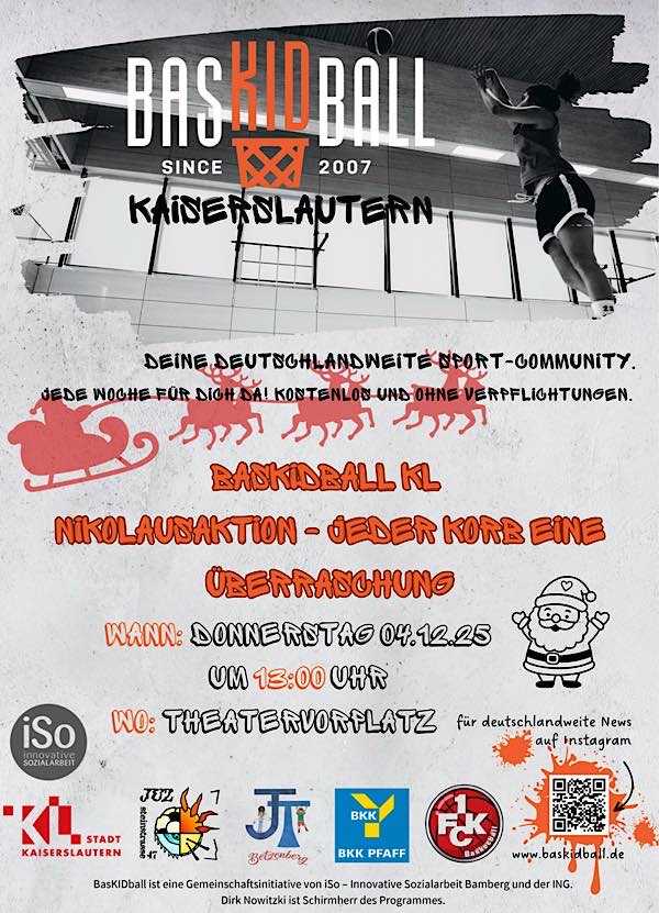 BasKIDball- Nikolausaktion auf dem Theaterplatz