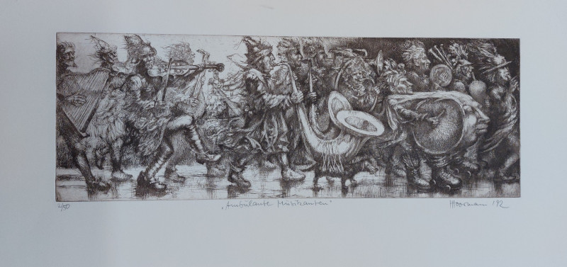 Hermann Hoormann - Ambulante Musikanten 1992 (Foto: Hoormann-Haus/Annika Treiber)