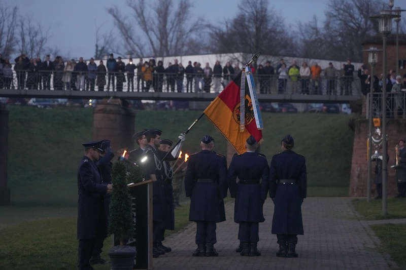 Gelöbnis im Stadtpark Fronte Lamotte (Foto: Holger Knecht)