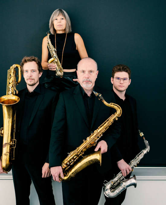 Das Raschèr Saxophone Quartet zeichnet sich durch seine homogene Tonqualität, der Virtuosität und der dynamischen Interpretation aus. (Foto: Felix Broede)