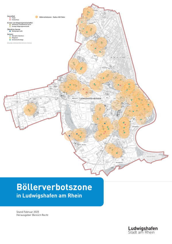 Feuerwerksnutzung zu Silvester 2025 in Ludwigshafen – Bestehende Verbote rund um sensible Einrichtungen beachten