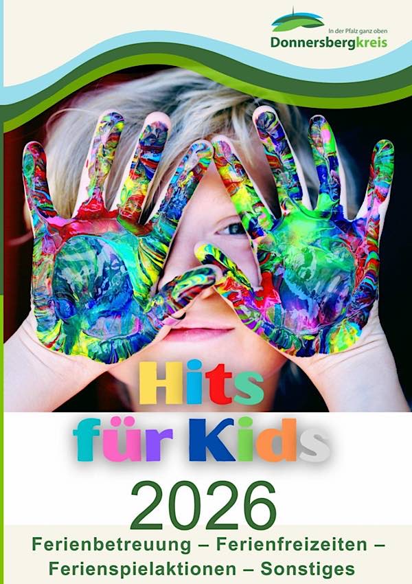Ferienplaner „Hits für Kids 2026“ im Donnersbergkreis