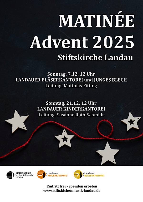 Matinée Advent im Dezember 2025 in Landau