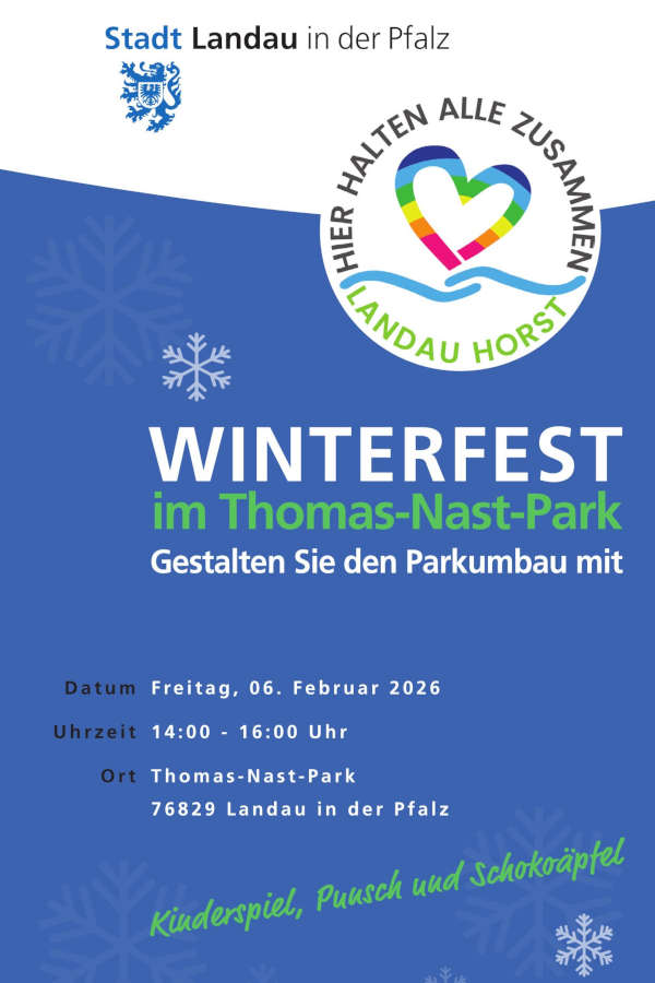 Winterfest im Februar 2026 im Landauer Thomas-Nast-Park