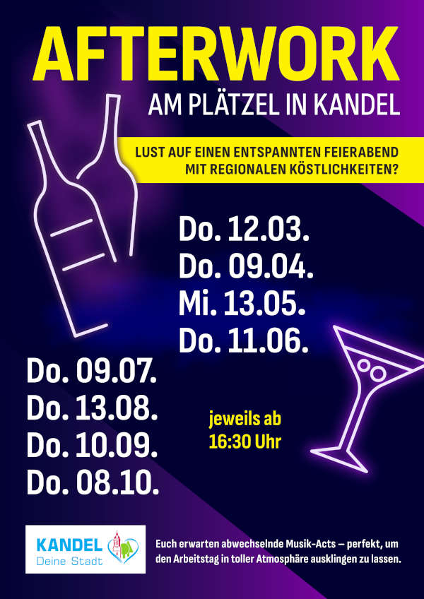 AfterWork-Events in Kandel nun dauerhaft im Programm