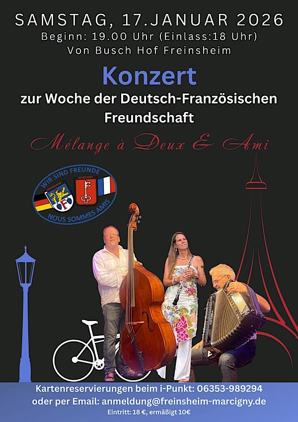 Mélange à Deux & Ami: französische Chansons, Jazz und Filmmusik