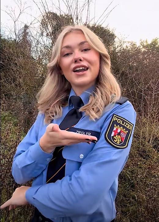 Influenzerin Laila Ziegler (Foto: Polizei RLP/TikTok)