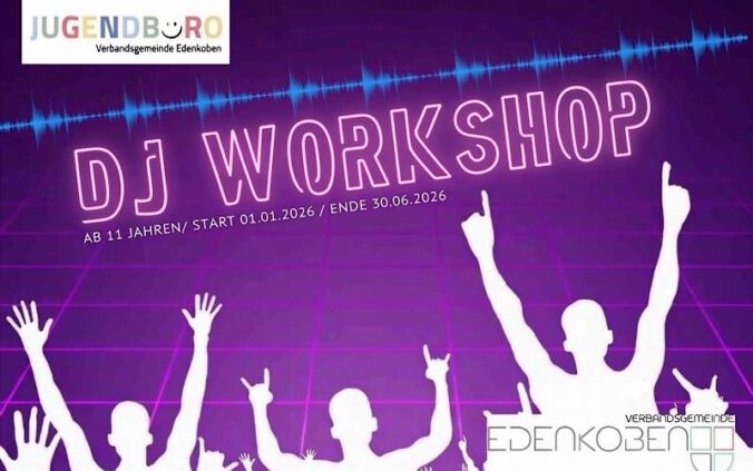 DJ-Workshop für Jugendliche im 1. Halbjahr 2026 in der VG Edenkoben