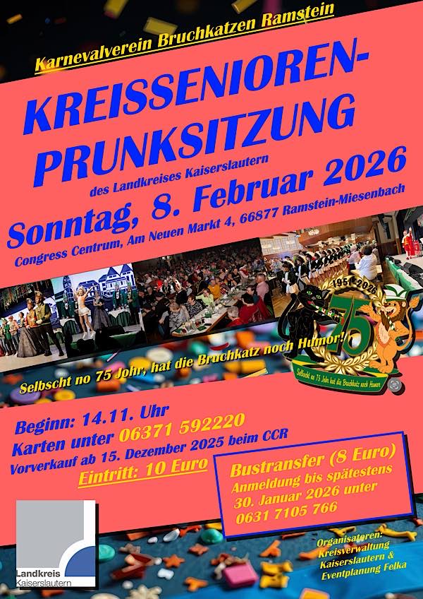 Kreissenioren-Prunksitzung im Februar 2026 in Ramstein-Miesenbach