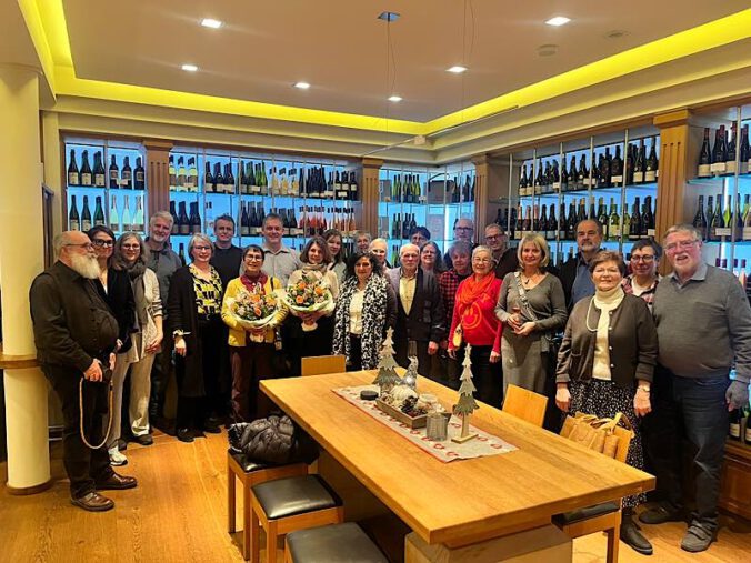 Empfang in der Ortsvinothek (Foto: Touristinformation Maikammer)