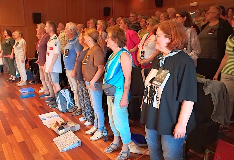  Proben mit viel Spaß und Engagement (Foto: Manfred Ehrhardt/Chorwerk)