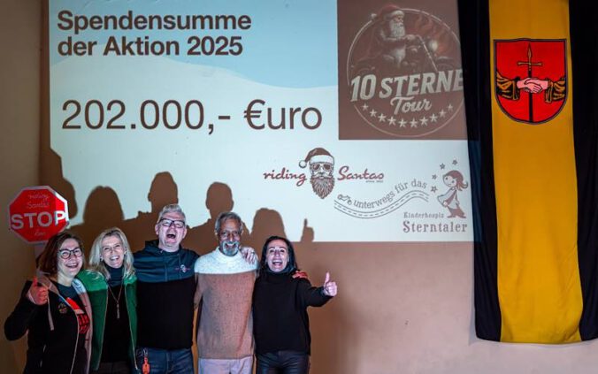 v.l.: Ute Kuntz, Anja Hermann, Patrick Kuntz, Linnford Nnoli und Beate Däuwel (Foto: Rolf-Epple-Stiftung)