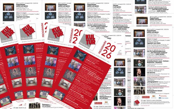 Der neue Programmflyer (Foto: Kulturverein Edenkoben)