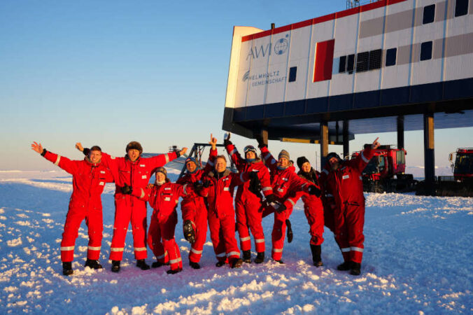 46. Überwinterungsteam (Foto: AWI Lasse Urban)