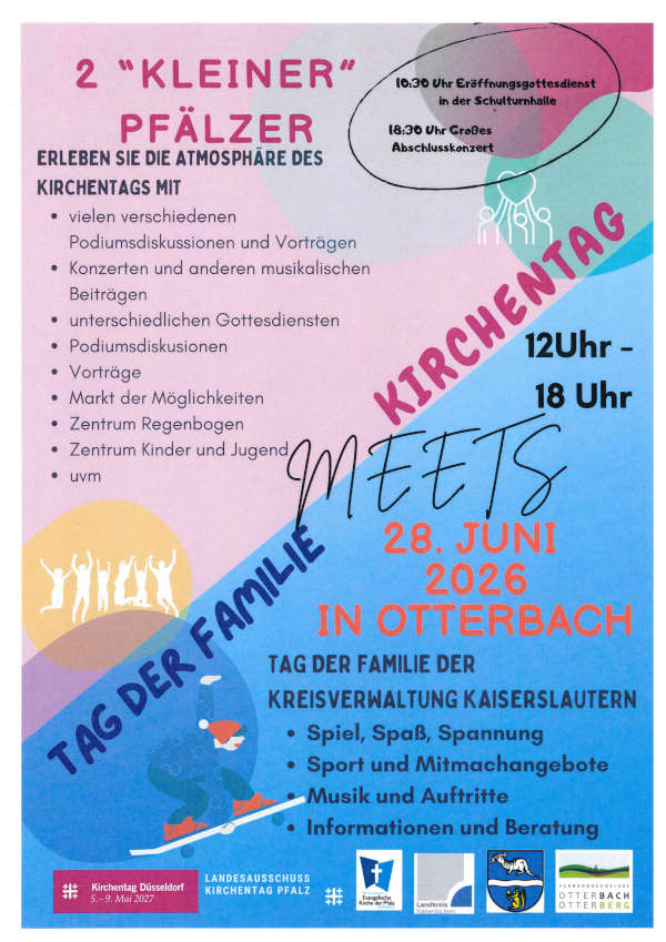 Kleiner Kirchentag Otterbach meets Tag der Familie der Kreisverwaltung Kaiserslautern im Juni 2026 in Otterbach
