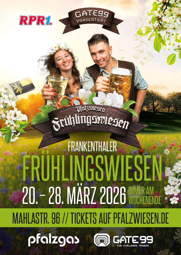 Frühlingswiesen Frankenthal im März 2026