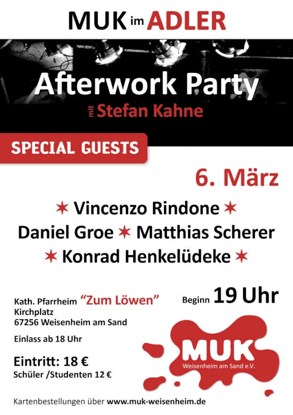Afterwork-Party im März 2026 in Weisenheim am Sand