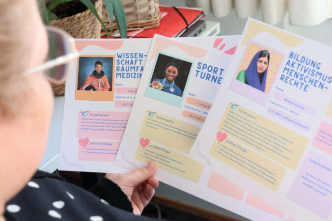 Beim Girls* Empowerment Day am 7. März wird es eine „Female Role Models Wall“ geben mit Steckbriefen von inspirierenden Frauen. (Quelle: Stadt Landau)