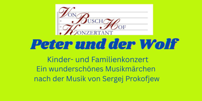 Flyer Peter und der Wolf