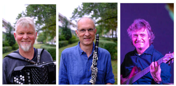 Die Musiker Martin Hertel, Jörg Schäfer und Thomas Legrand (Fotos: privat)