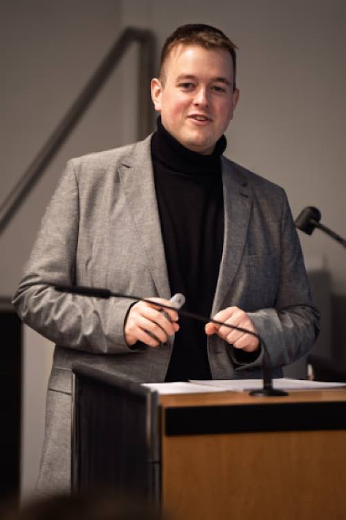 Dozent Philip Didion während eines Vortrags. (Foto: Privat)