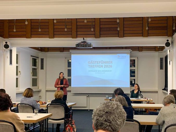 Begrüßung beim Gästeführertreffen (Foto: TKS GmbH, Regina Bergner)