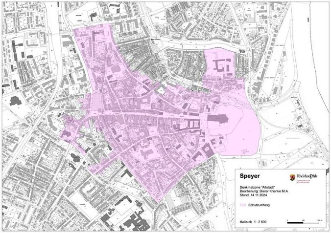 Denkmalkarte Altstadt Speyer (Quelle: GFKE)