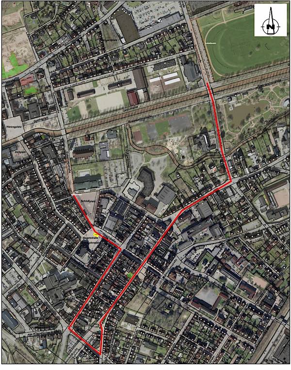 Karte mit dem Streckenverlauf (Quelle: Stadtverwaltung Zweibrücken)