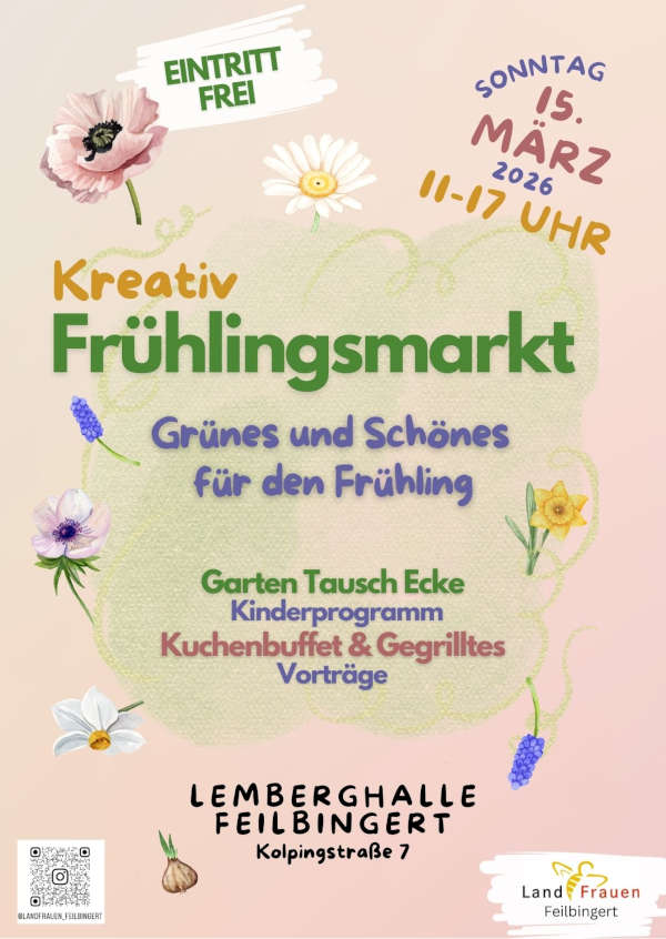 Kreativ-Frühlingsmarkt der Landfrauen im März 2026 in Feilbingert