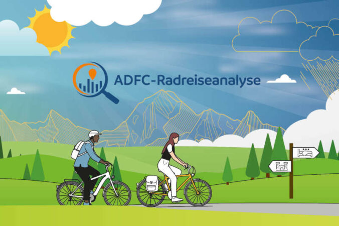 Keyvisual ADFC-Radreiseanalyse 2025 (Quelle: ADFC)