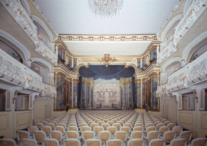 Innenansicht des Rokokotheaters Schwetzingen (Foto: Staatliche Schlösser und Gärten Baden-Württemberg, Arnim Weischer)