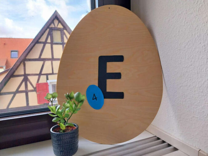 Ei mit Buchstabe (Osterrrallye) (Foto: Stadtverwaltung Schifferstadt)