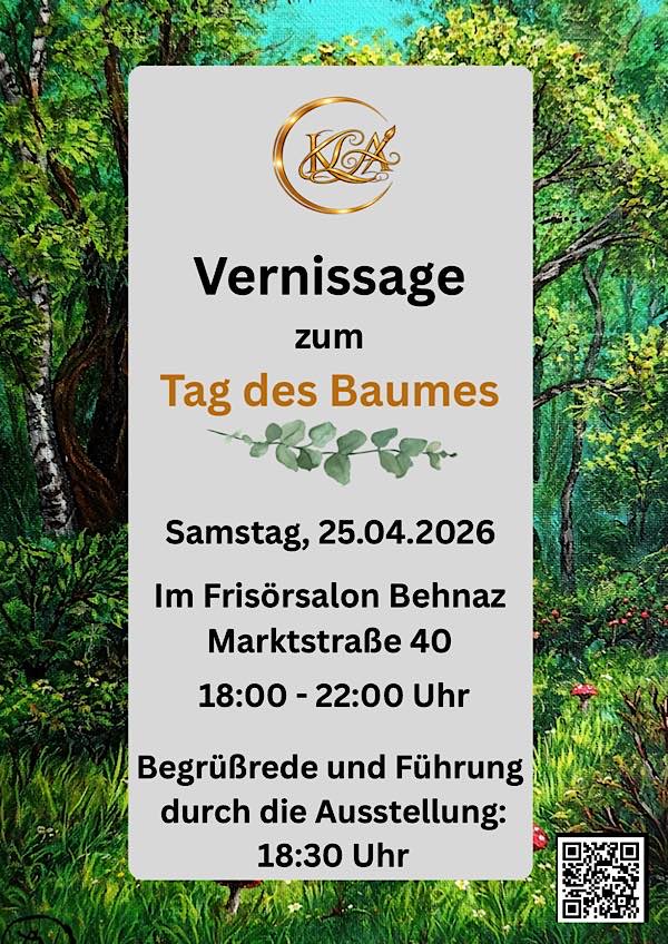 Ausstellung von Laura Lang zum "Tag des Baumes" im April 2026 in Bad Bergzabern