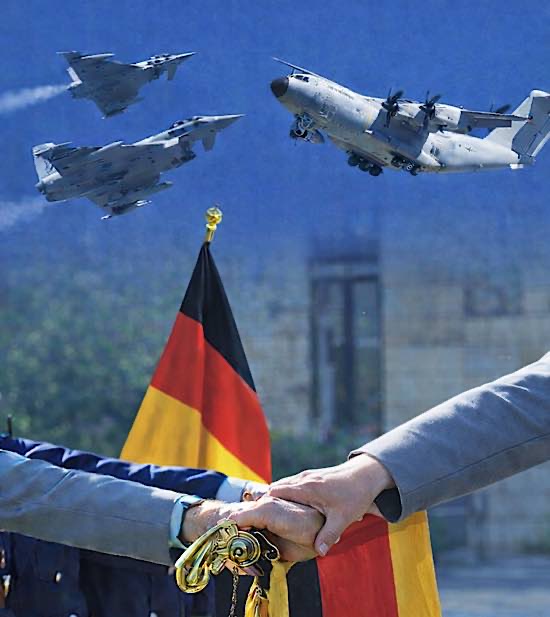 Collage Gelöbnis Eurofighter A-400M (Foto: Holger Knecht)