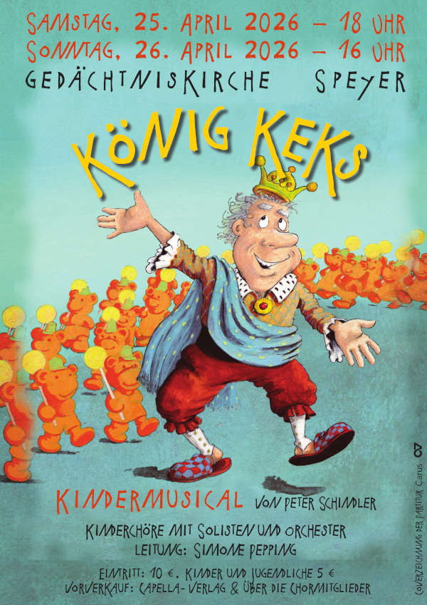 Kindermusical - "König Keks" im April 2026 in Speyer