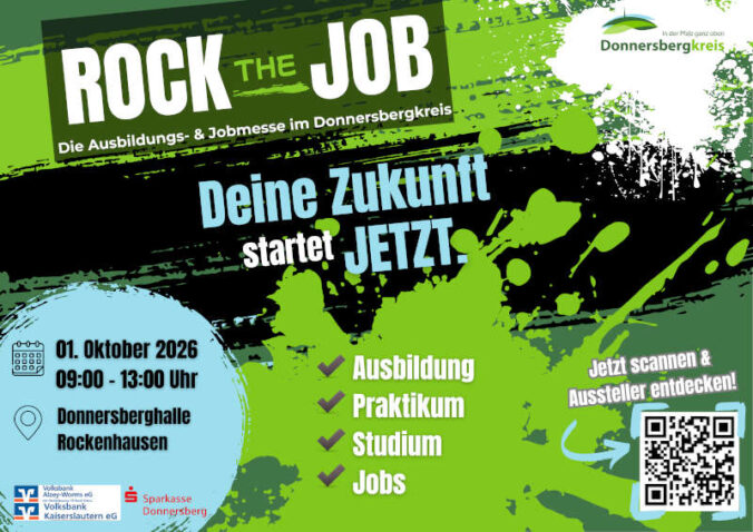 Rock the Job: Die Ausbildungs- und Jobmesse im Oktober 2026 in Rockenhausen