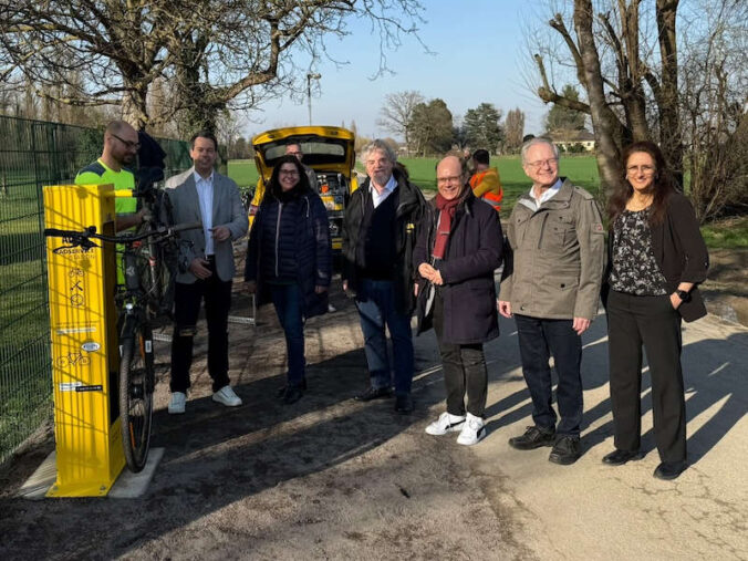 an der offiziellen Einweihung der ADAC Radservice-Station in Frankenthal (Foto: ADAC Pfalz e.V.)