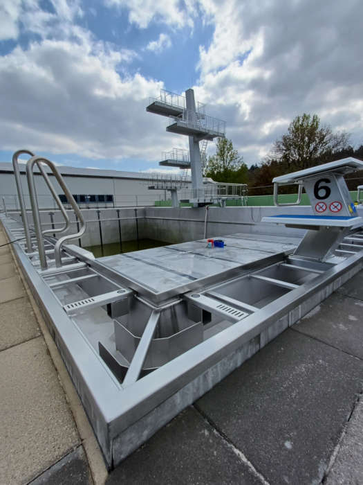 Springerbecken bei Reinigung (Foto: Stadt Kaiserslautern)