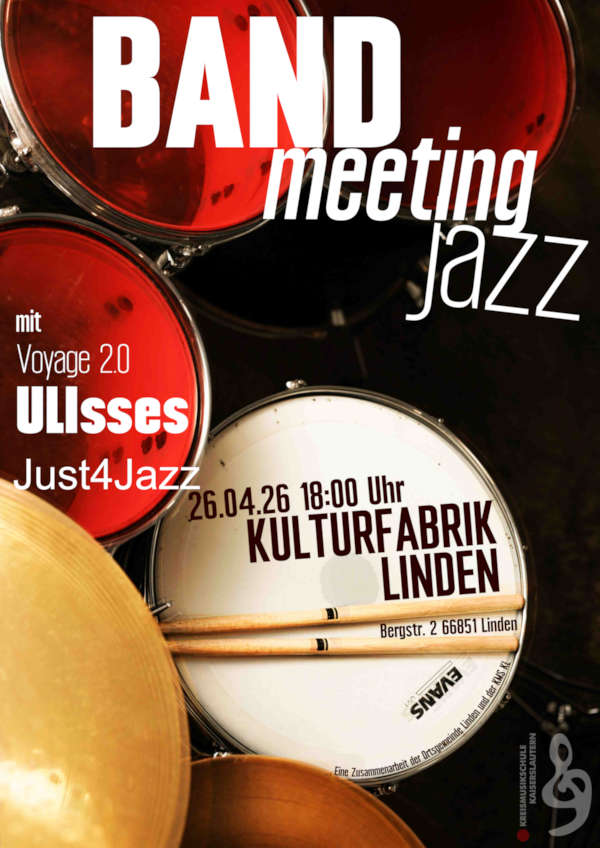 Bandmeeting Jazz der Kreismusikschule Kaiserslautern im April 2026 in Linden