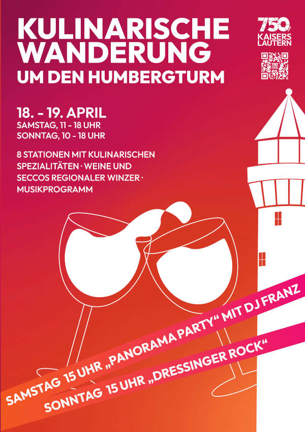 Erste kulinarische Weinwanderung rund um den Humbergturm im April 2026