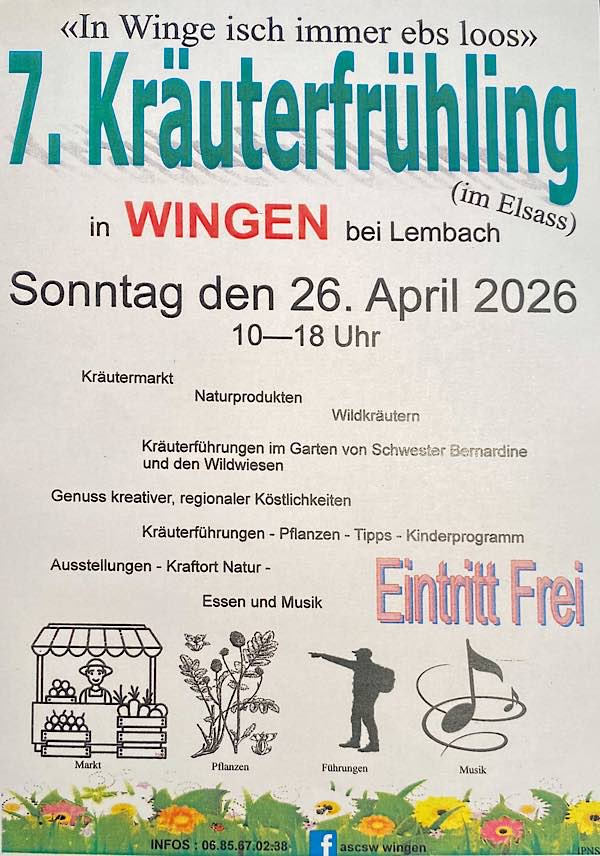 7. Wingener Kräuterfrühling: Französisch-Deutsches Kräuterfest im April 2026