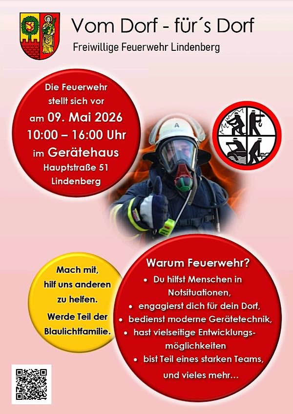 Die Freiwillige Feuerwehr Lindenberg stellt sich im Mai 2026 vor