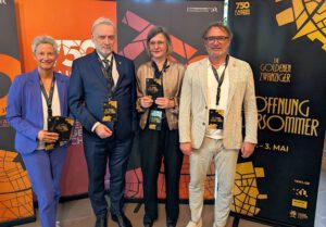 Haben das Programm zur Eröffnung des Kultursommers vorgestellt: OB Beate Kimmel, STS Prof. Dr. Jürgen Hardeck, Teneka Beckers, Alexander Heß (Foto: Kultursommer)