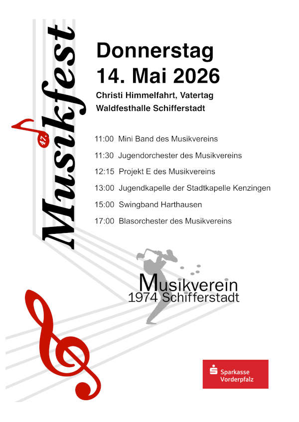 Musikfest an Christi Himmelfahrt 2026 in Schifferstadt