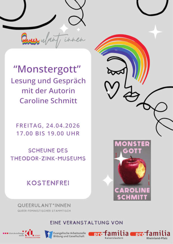 „Monstergott“: Lesung im April 2026 in Kaiserslautern