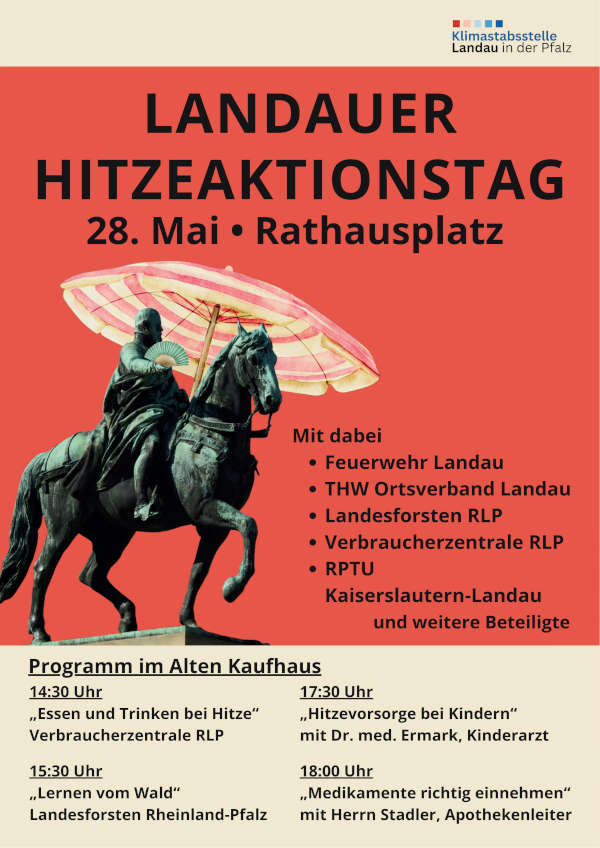 Am 28. Mai ist Hitzeaktionstag in Landau! (Quelle: Stadt Landau)