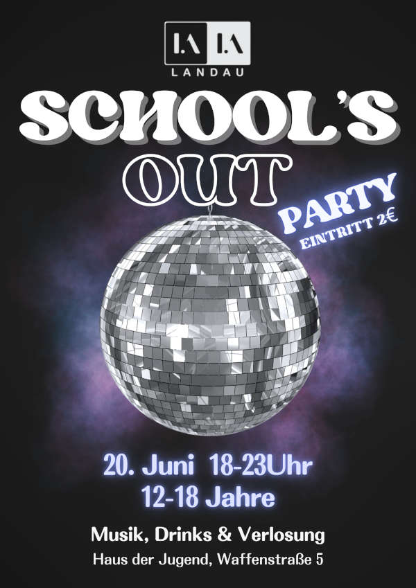 School’s Out Party im Juni 2026 in Landau