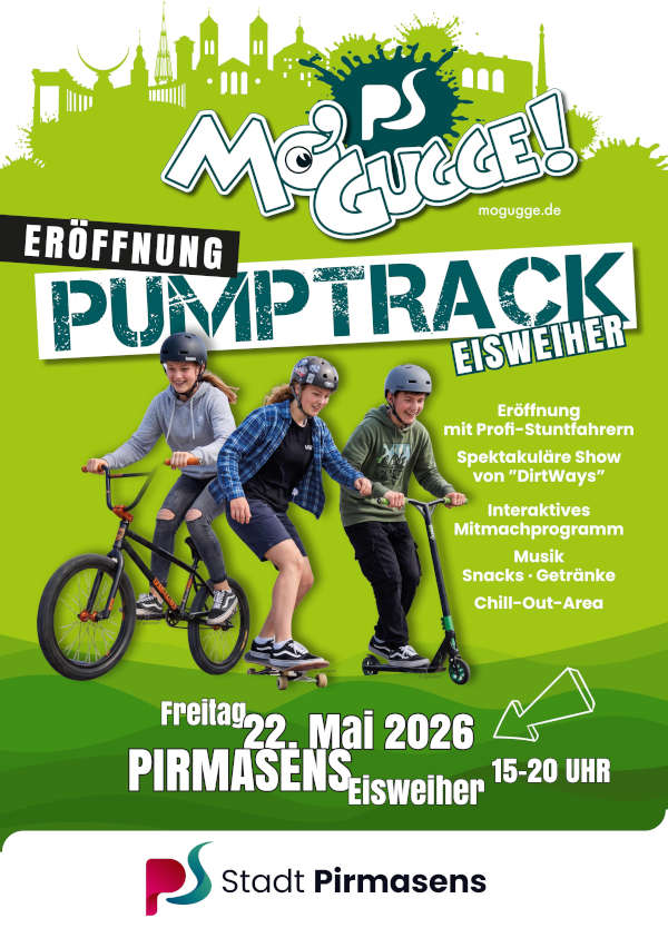 Pumptrack im Freizeitpark Eisweiher in Pirmasens wird eröffnet